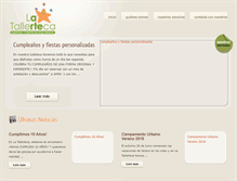 Tablet Screenshot of latallerteca.com